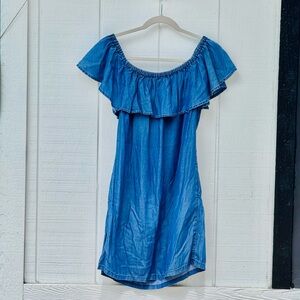 Tommy Bahama Indigo Off-Shoulder Dress